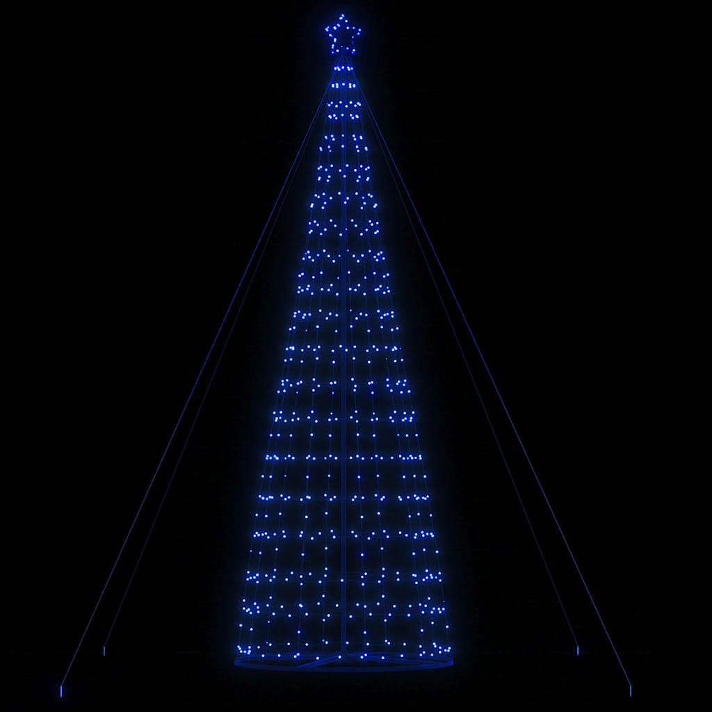 vidaXL Arbre de Noël lumineux conique 1534 LED bleu 503 cm