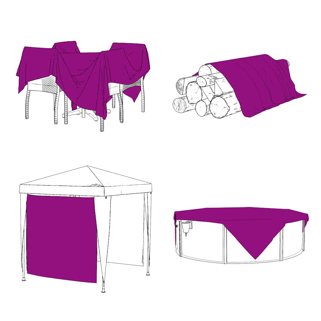 vidaXL Housse de protection plantes avec œillets 3x6 m polyéthylène