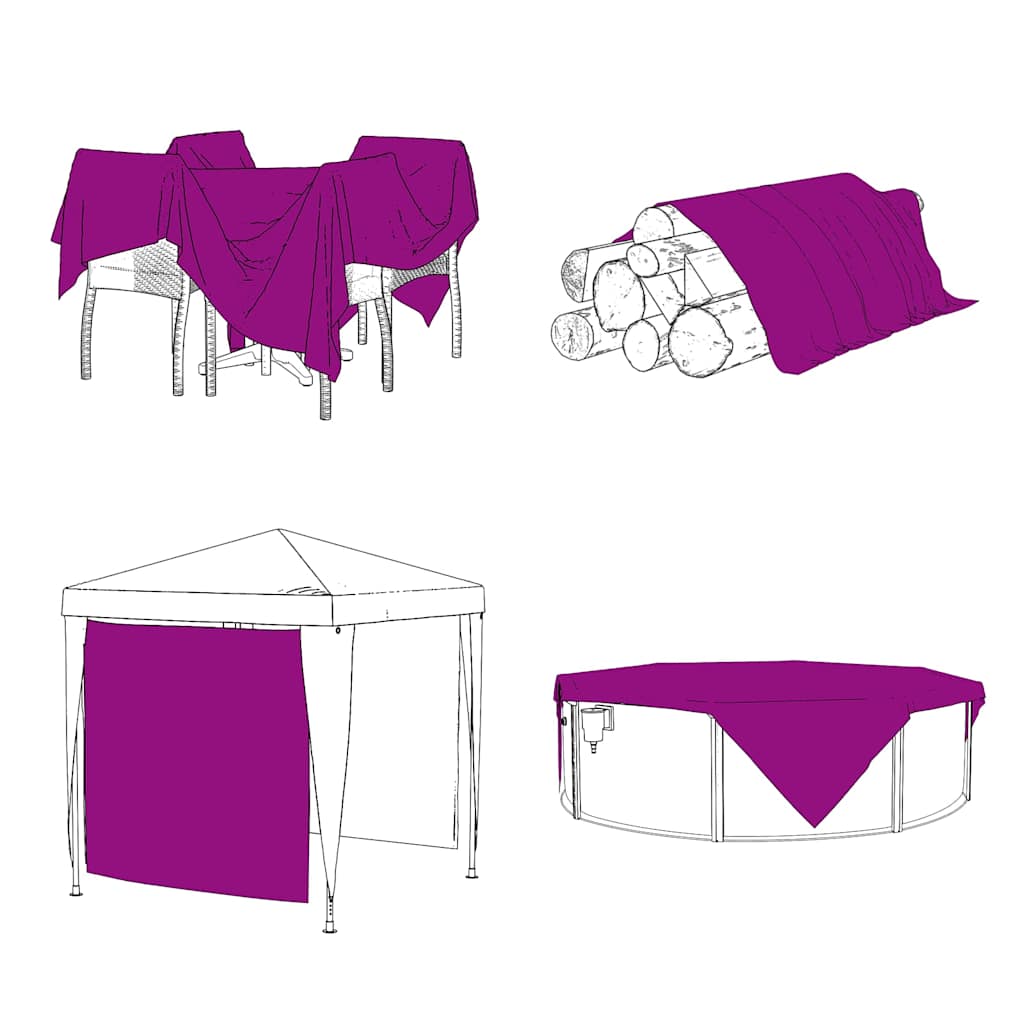 vidaXL Housse de protection plantes avec œillets 3x8 m polyéthylène