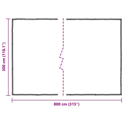 vidaXL Housse de protection plantes avec œillets 3x8 m polyéthylène