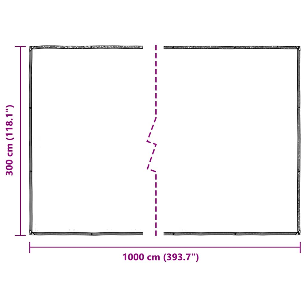 vidaXL Housse de protection plantes avec œillets 3x10 m polyéthylène