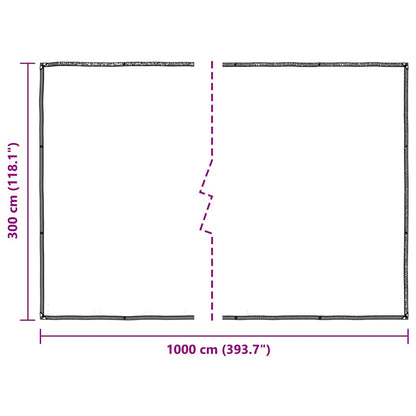vidaXL Housse de protection plantes avec œillets 3x10 m polyéthylène