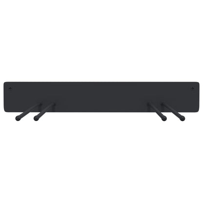 vidaXL Supports muraux pour outils de jardin 8 pcs noir acier