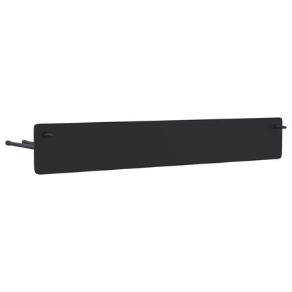 vidaXL Supports muraux pour outils de jardin 8 pcs noir acier