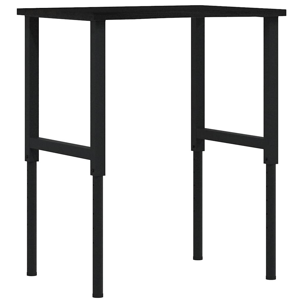 vidaXL Établi marron foncé 80x60x(71,5-98) cm bois de chêne massif