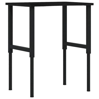vidaXL Établi marron foncé 80x60x(71,5-98) cm bois de chêne massif