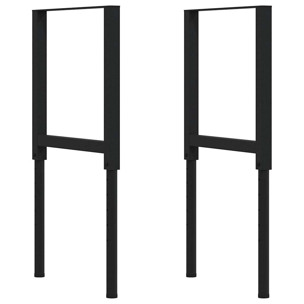 vidaXL Établi marron foncé 80x60x(71,5-98) cm bois de chêne massif