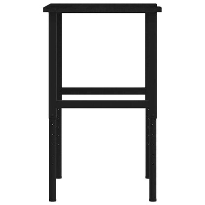 vidaXL Établi marron foncé 80x60x(71,5-98) cm bois de chêne massif