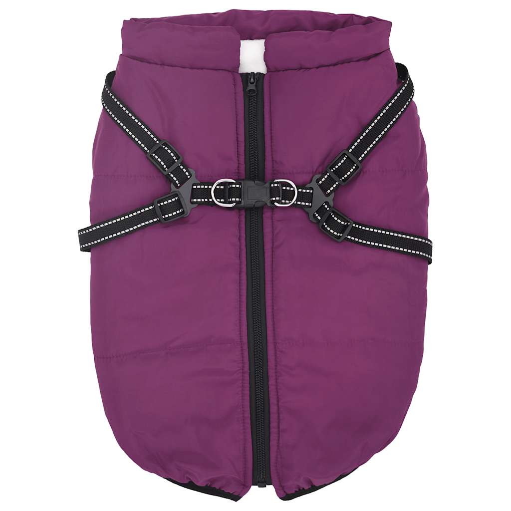 vidaXL Manteau pour chiens avec harnais imperméable réfléchissant 4XL