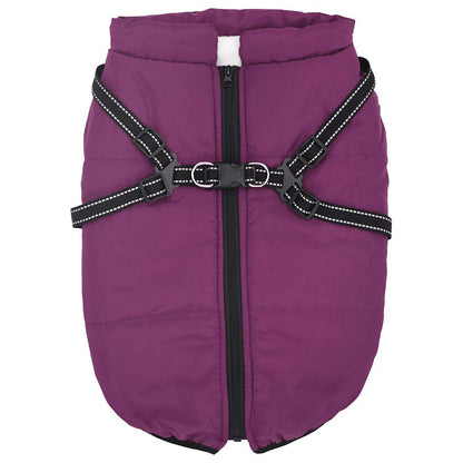 vidaXL Manteau pour chiens avec harnais imperméable réfléchissant 4XL