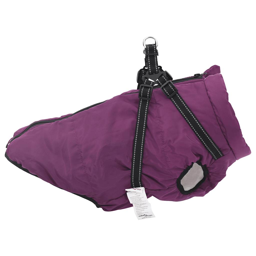 vidaXL Manteau pour chiens avec harnais imperméable réfléchissant 4XL