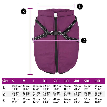 vidaXL Manteau pour chiens avec harnais imperméable réfléchissant 4XL