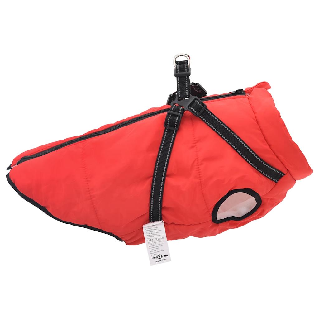 vidaXL Manteau pour chiens avec harnais imperméable réfléchissant 4XL