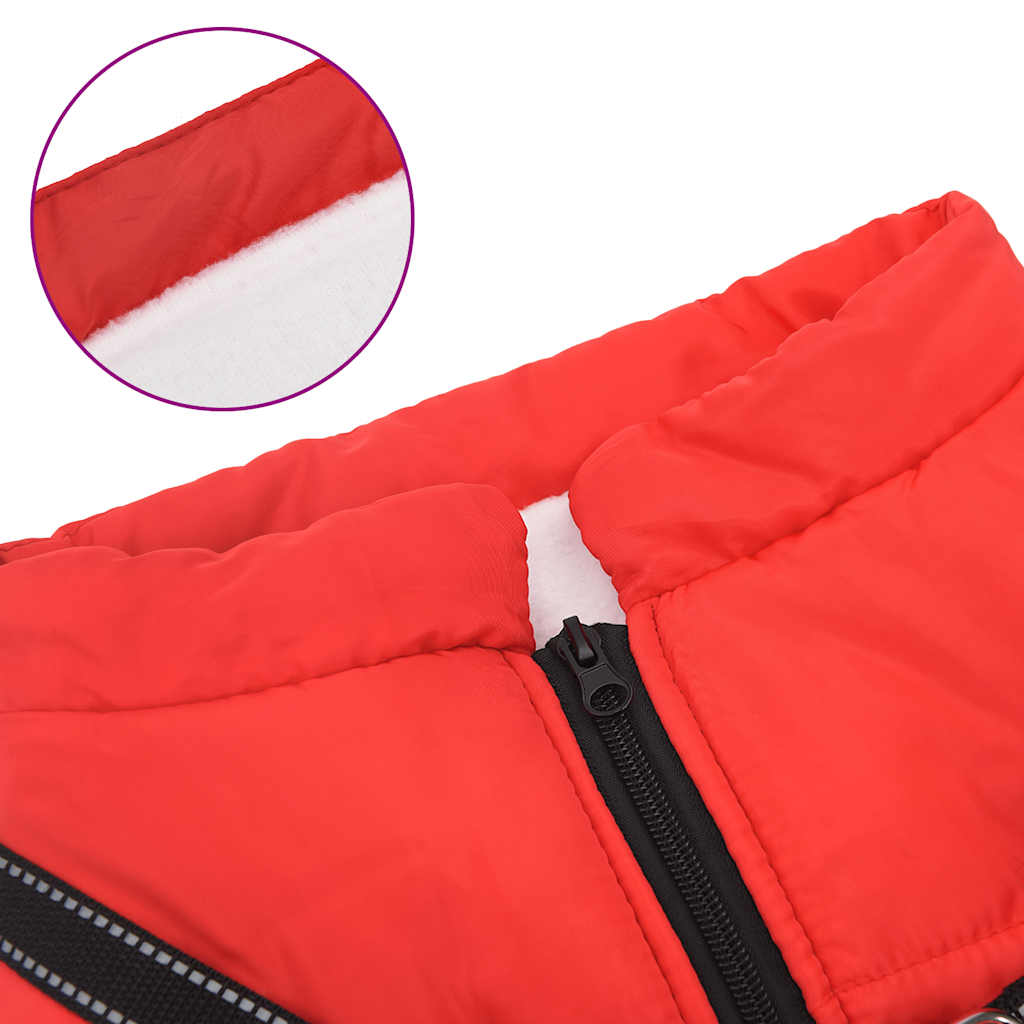 vidaXL Manteau pour chiens avec harnais imperméable réfléchissant 4XL