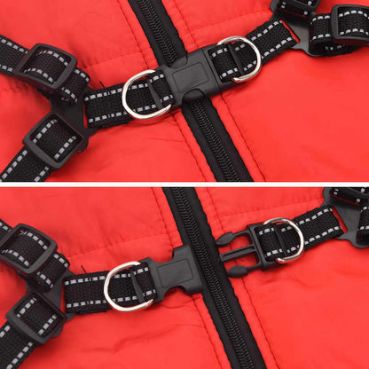 vidaXL Manteau pour chiens avec harnais imperméable réfléchissant 4XL
