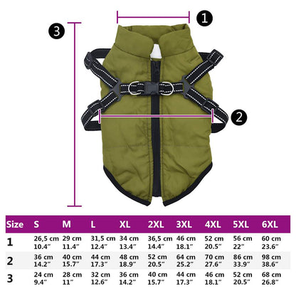 vidaXL Manteau pour chiens avec harnais imperméable réfléchissant M