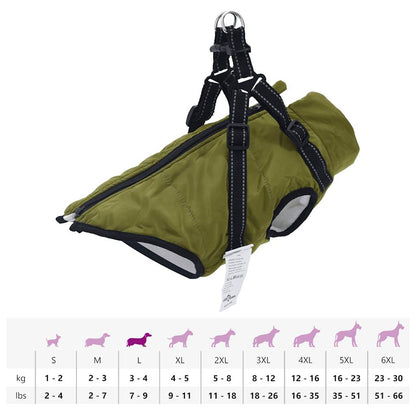 vidaXL Manteau pour chiens avec harnais imperméable réfléchissant L