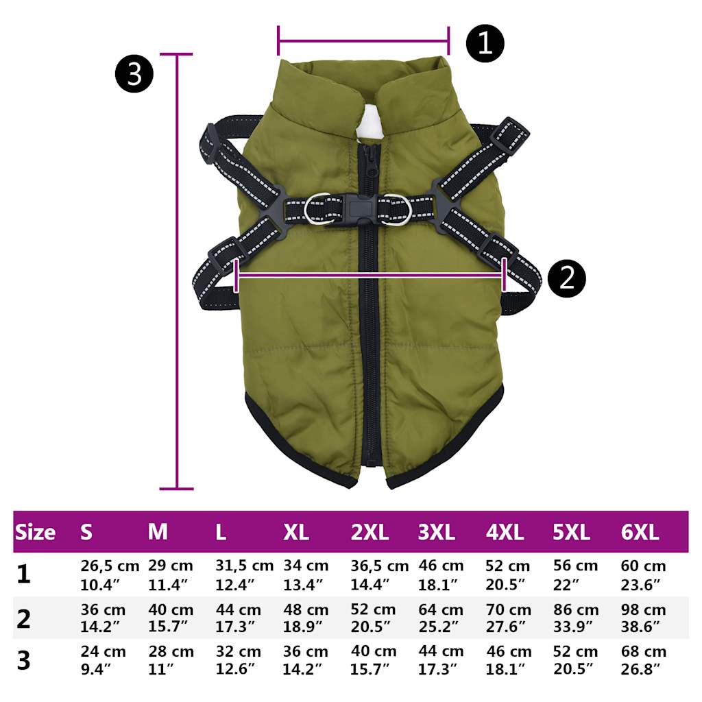 vidaXL Manteau pour chiens avec harnais imperméable réfléchissant L