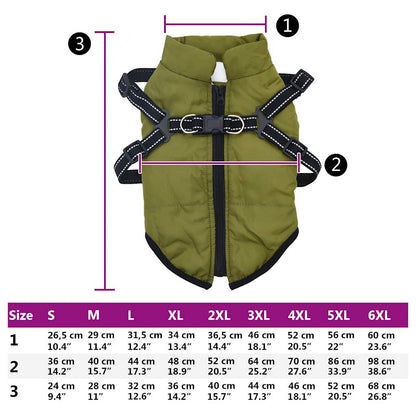 vidaXL Manteau pour chiens avec harnais imperméable réfléchissant XL