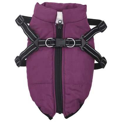 vidaXL Manteau pour chiens avec harnais imperméable réfléchissant S