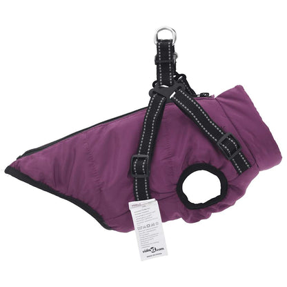 vidaXL Manteau pour chiens avec harnais imperméable réfléchissant S
