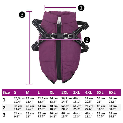 vidaXL Manteau pour chiens avec harnais imperméable réfléchissant L