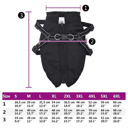 vidaXL Manteau pour chiens avec harnais imperméable réfléchissant S