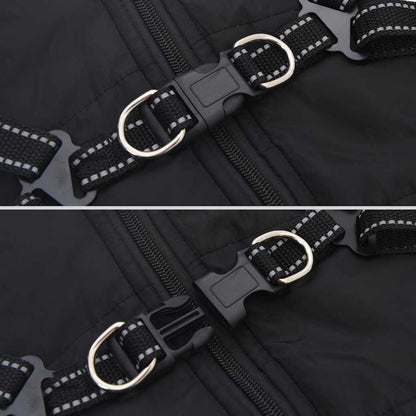 vidaXL Manteau pour chiens avec harnais imperméable réfléchissant M