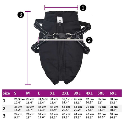vidaXL Manteau pour chiens avec harnais imperméable réfléchissant L