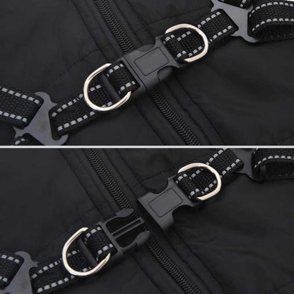 vidaXL Manteau pour chiens avec harnais imperméable réfléchissant XL