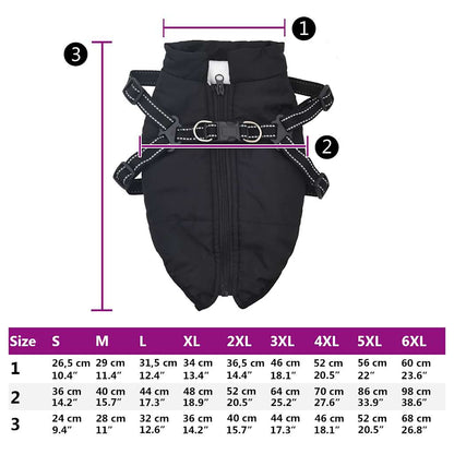 vidaXL Manteau pour chiens avec harnais imperméable réfléchissant XL