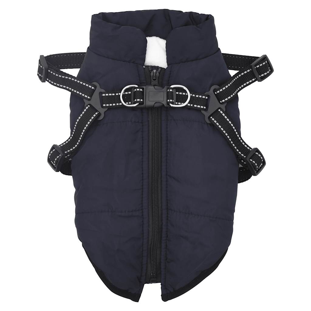 vidaXL Manteau pour chiens avec harnais imperméable réfléchissant S