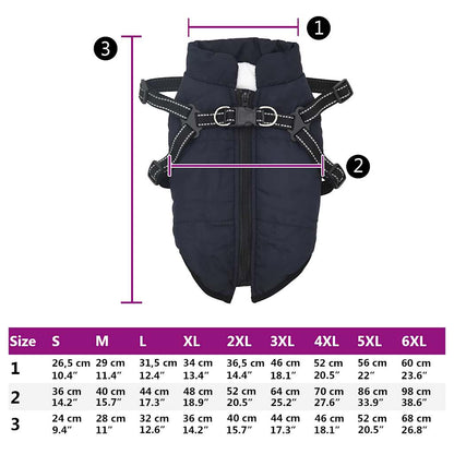 vidaXL Manteau pour chiens avec harnais imperméable réfléchissant S