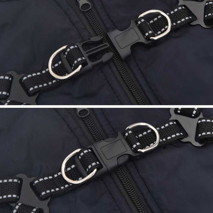 vidaXL Manteau pour chiens avec harnais imperméable réfléchissant S