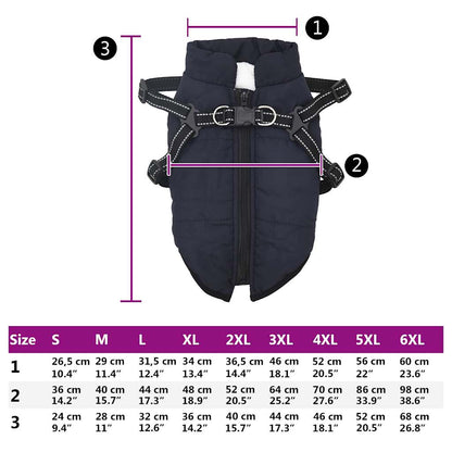 vidaXL Manteau pour chiens avec harnais imperméable réfléchissant M