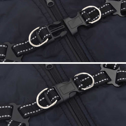 vidaXL Manteau pour chiens avec harnais imperméable réfléchissant XL