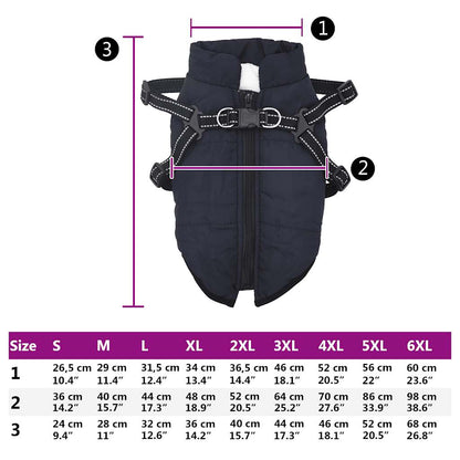 vidaXL Manteau pour chiens avec harnais imperméable réfléchissant XL