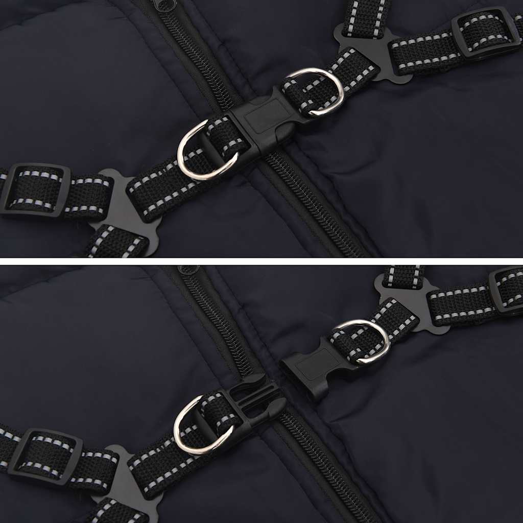 vidaXL Manteau pour chiens avec harnais imperméable réfléchissant 4XL