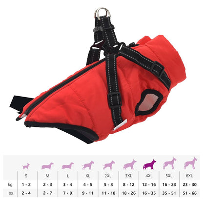 vidaXL Manteau pour chiens avec harnais imperméable réfléchissant L