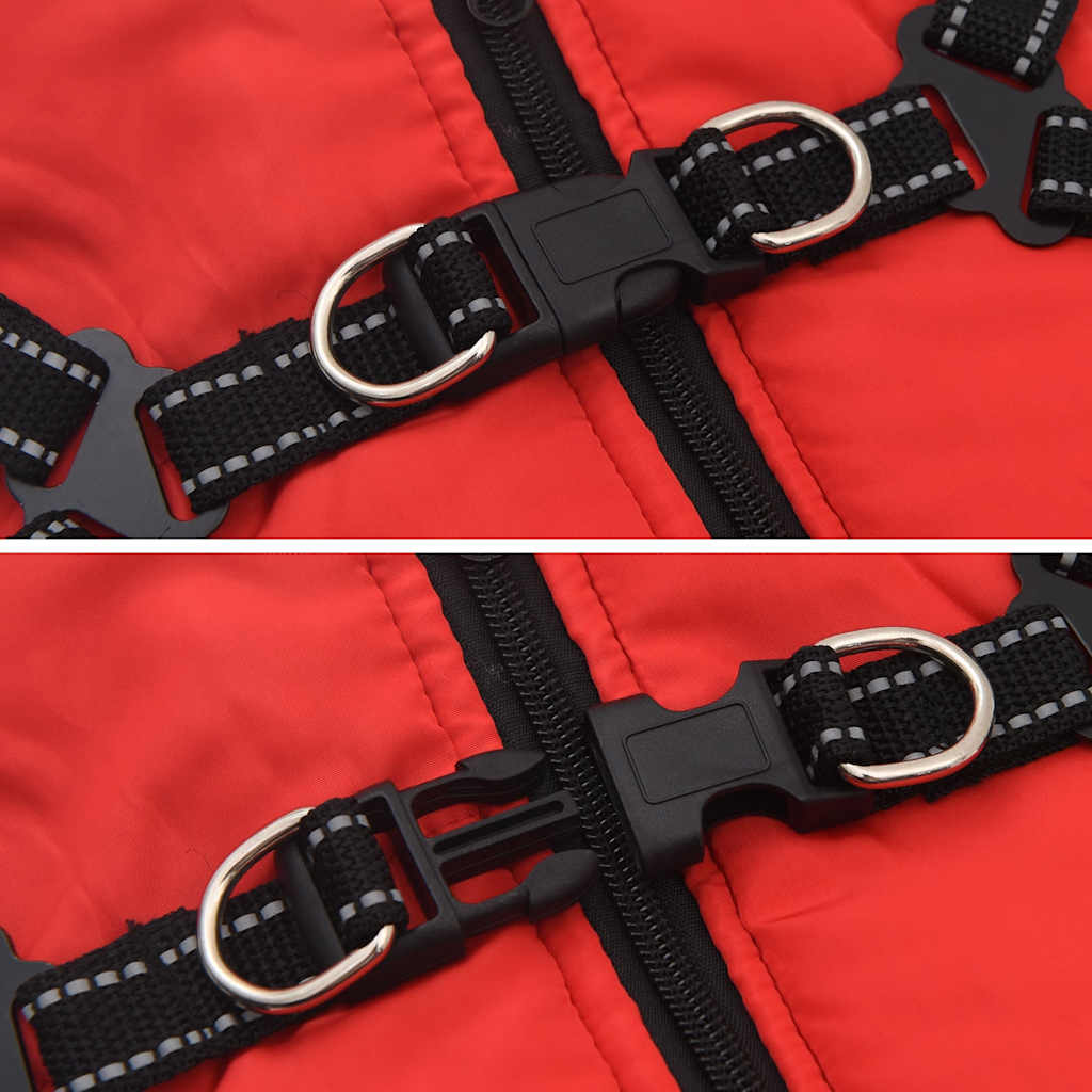 vidaXL Manteau pour chiens avec harnais imperméable réfléchissant L