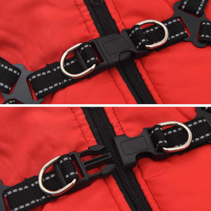 vidaXL Manteau pour chiens avec harnais imperméable réfléchissant L