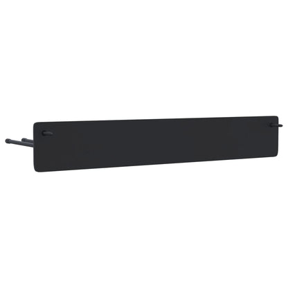 vidaXL Support mural pour outils de jardin noir acier