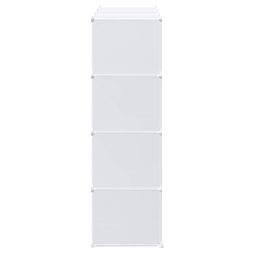 vidaXL Cubes de rangement 12 pcs avec tiges de suspension PP