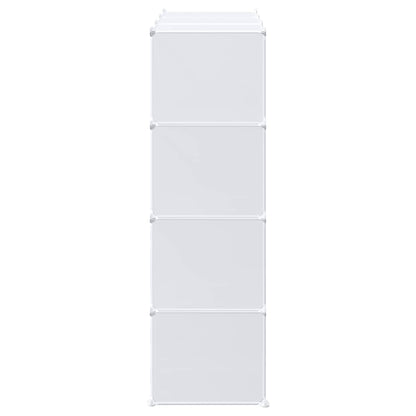 vidaXL Cubes de rangement 12 pcs avec tiges de suspension PP