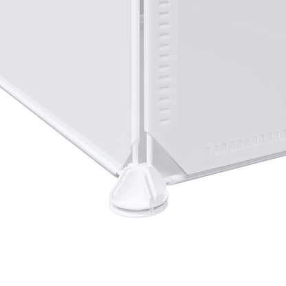 vidaXL Cubes de rangement 12 pcs avec tiges de suspension PP