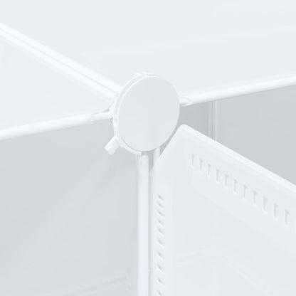 vidaXL Cubes de rangement 12 pcs avec tiges de suspension PP