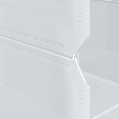 vidaXL Cubes de rangement 12 pcs avec tiges de suspension PP