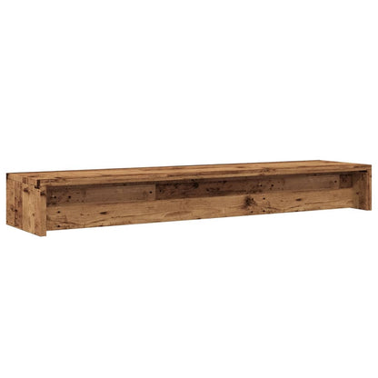 vidaXL Support de moniteur vieux bois 100x24x13 cm bois d'ingénierie