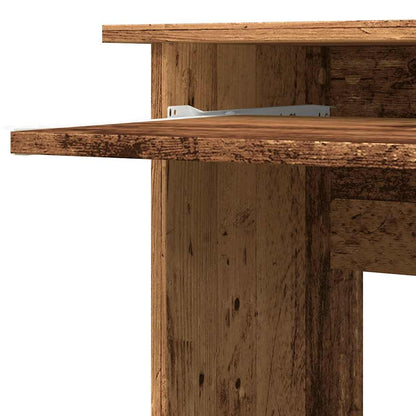 vidaXL Bureau d'angle vieux bois 120x140x75 cm bois d'ingénierie