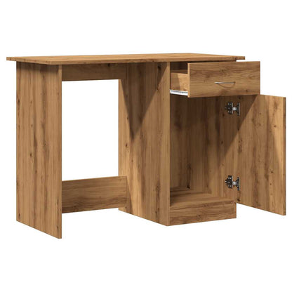 vidaXL Bureau chêne artisanal 100x50x76 cm bois d'ingénierie